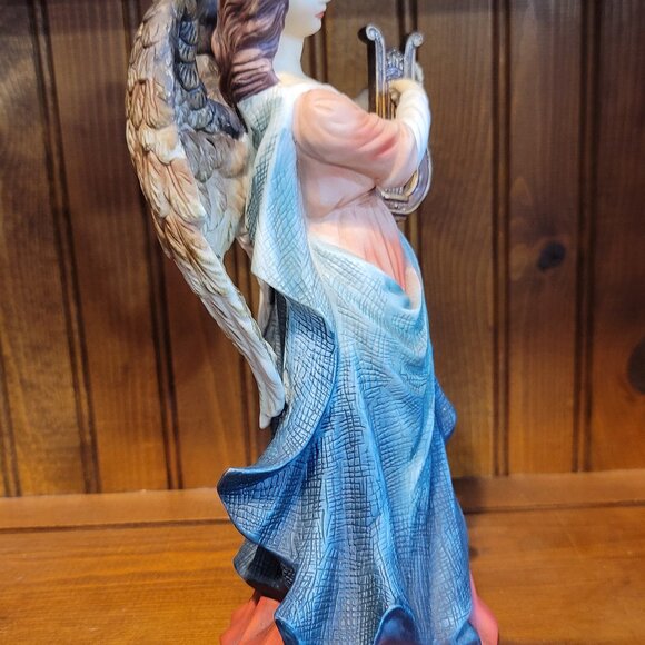 Grandeur Noel Porcelain Angel Set of 2 Holiday Figurines - Picture 10 of 10